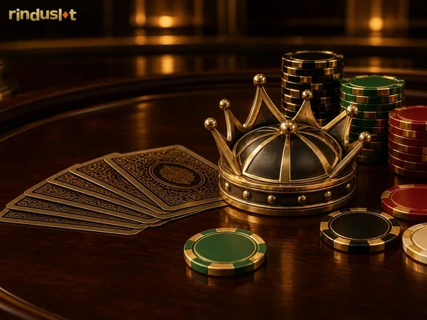 Tampilan kartu Teen Patti di rinduslot